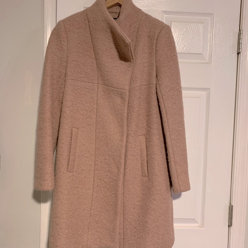 Ladies Wool 3/4 Length Blush Coat